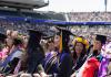 Graduating students seated at Commencement