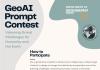 Flyer with details for GeoAI Prompt Contest
